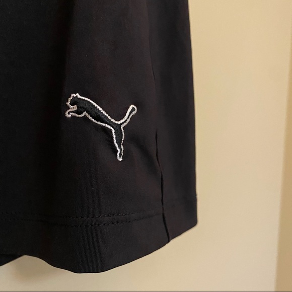 Puma Ladies Solid Knit Black Golf Skirt w/ Built-in Shorts size M - Picture 4 of 9